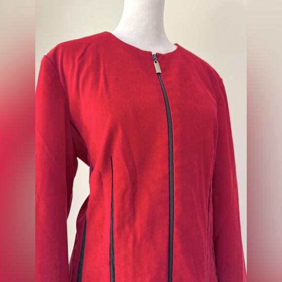 Vintage Y2K Positive Attitude Red Full Zip Jacket - Picture 5 of 8